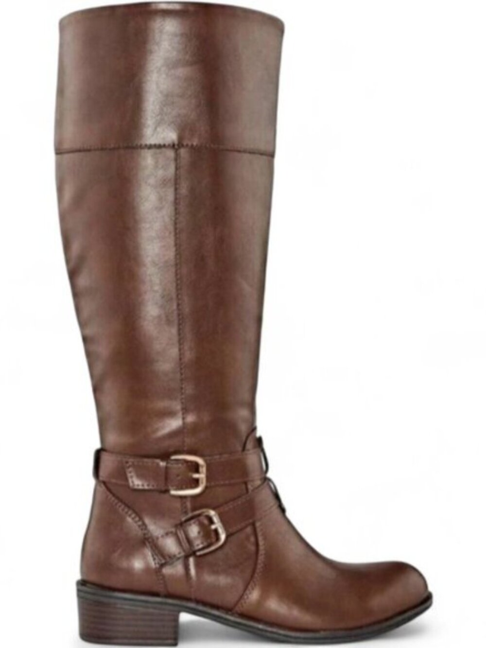 Arizona Riding Boots Women's 6 M Brown Faux Leather Tall Memory Foam Lined NEW